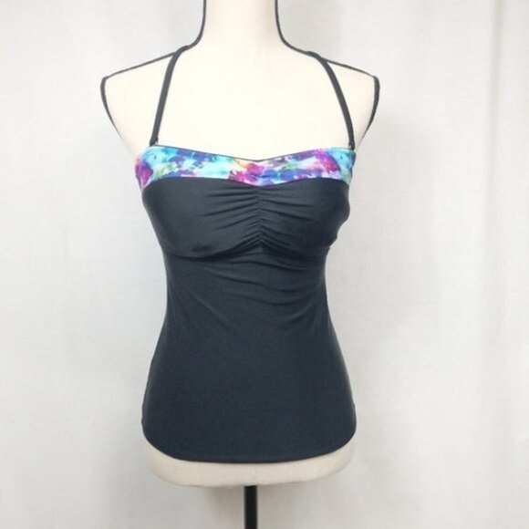 Athleta Underwire Padded Racerback Tankini 32D/DD - Picture 1 of 6